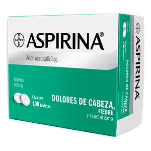 ASPIRINA 500MG CON 100 TABLETAS