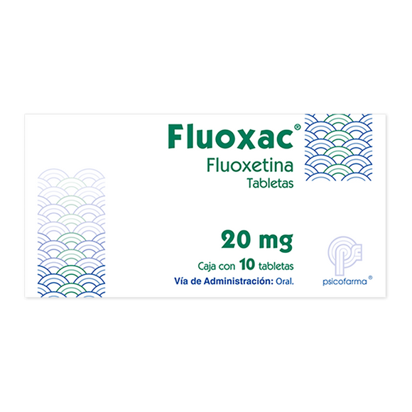 FLUOXAC 20 MG CON 10 TABLETAS
