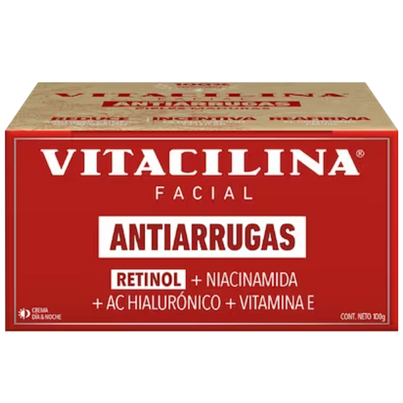 VITACILINA CREMA FACIAL ANTIARRUGAS CON 100 G