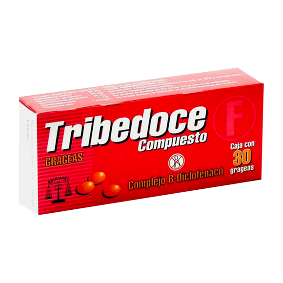 TRIBEDOCE F 50/50/50/1MG CON 30 TABLETAS