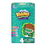 KIDDIES ANTIFUGAS TALLA 4 GRANDE CON 64 PAÑALES