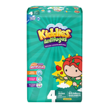 KIDDIES ANTIFUGAS TALLA 4 GRANDE CON 64 PAÑALES