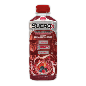 SUEROX SABOR FRESA-FRUTOS ROJOS CON 630ML