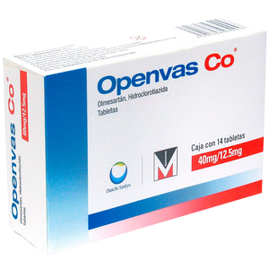 OPENVAS CO 40/12.5MG CON 14 TABLETAS