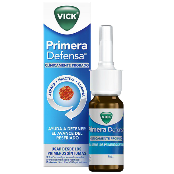 VICK PRIMERA DEFENSA SOLUCION NASAL CON 15ML