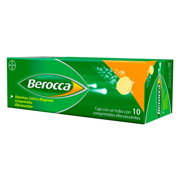 BEROCCA CON 10 COMPRIMIDOS EFERVESCENTES