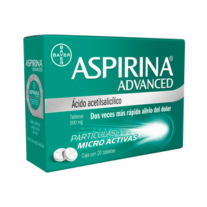 ASPIRINA ADVANCED 500MG CON 20 TABLETAS