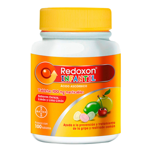 REDOXON INFANTIL 100MG CON 100 TABLETAS MASTICABLES