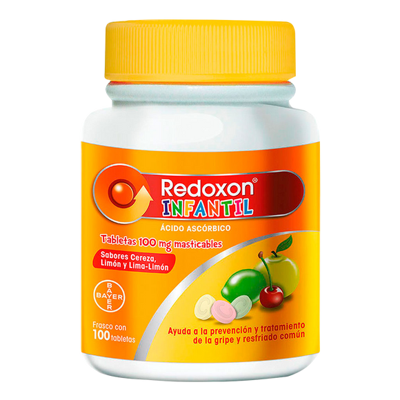 REDOXON INFANTIL 100MG CON 100 TABLETAS MASTICABLES