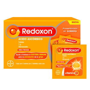 REDOXON 1G CON 3 SOBRES CON 2 TABLETAS CADA UNO