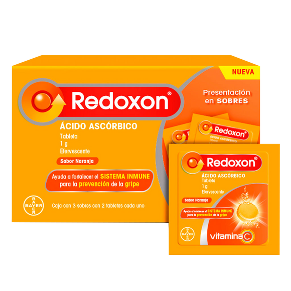 REDOXON 1G CON 3 SOBRES CON 2 TABLETAS CADA UNO