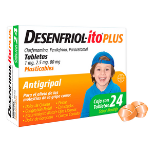 DESENFRIOLITO PLUS CON 24 TABLETAS