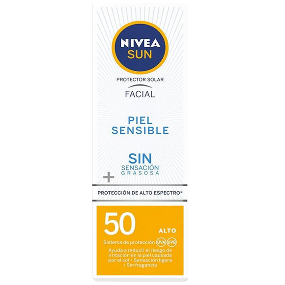 NIVEA SUN PIEL SENSIBLE FPS50 CON 50ML