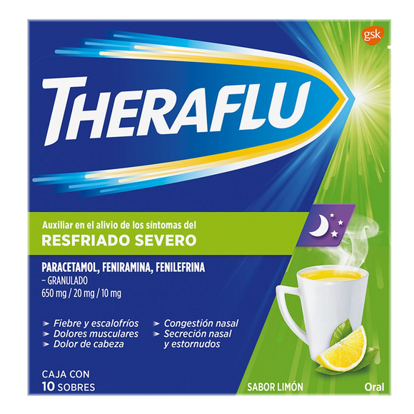 THERAFLU EXTHEGRAN VERDE 10 MG 10 SOBRES