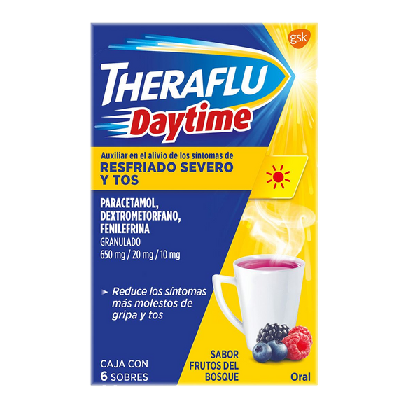 THERAFLU DAYTIME FRUT BOSQ 6 SOBRES