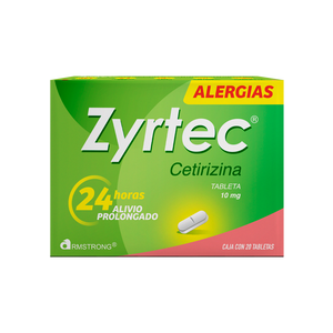 ZYRTEC 10MG CON 20 TABLETAS