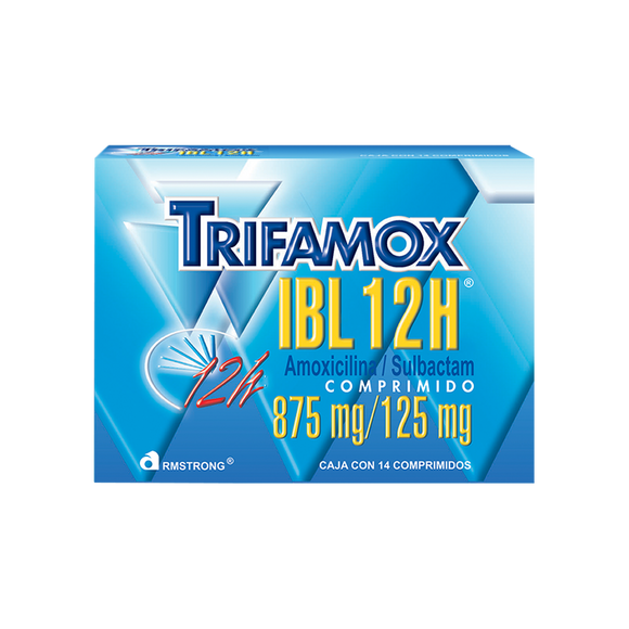 TRIFAMOX IBL 12HRS 875/125MG CON 14 COMPRIMIDOS