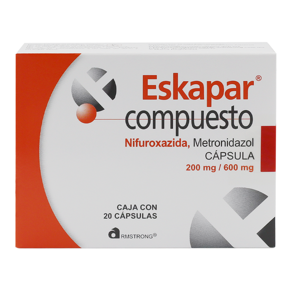 ESKAPAR COMPUESTO 200/600MG CON 20 CÁPSULAS