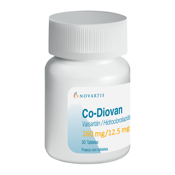 CO-DIOVAN 160/12.5MG CON 30 TABLETAS