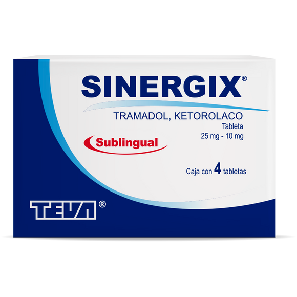 SINERGIX SUBLINGUAL CON 4 TABLETAS