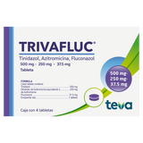 TRIVAFLUC 500/250/37.5MG CON 4 TABLETAS