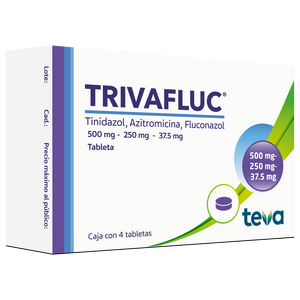 TRIVAFLUC 500/250/37.5MG CON 4 TABLETAS