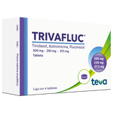 TRIVAFLUC 500/250/37.5MG CON 4 TABLETAS