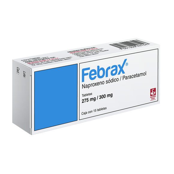 FEBRAX 275/300MG CON 15 TABLETAS