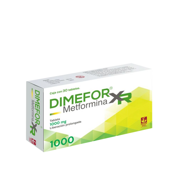 DIMEFOR XR 1000MG CON 30 TABLETAS