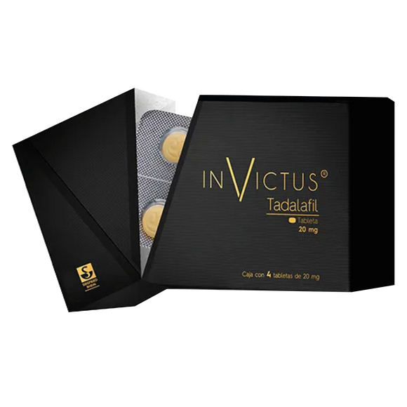 INVICTUS 20MG CON 4 TABLETAS