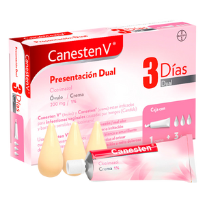 CANESTEN V DUAL 3 DIAS OVULOS Y CREMA