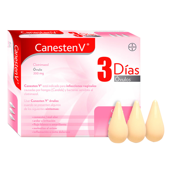 CANESTEN V 3 DIAS 200MG CON 3 OVULOS