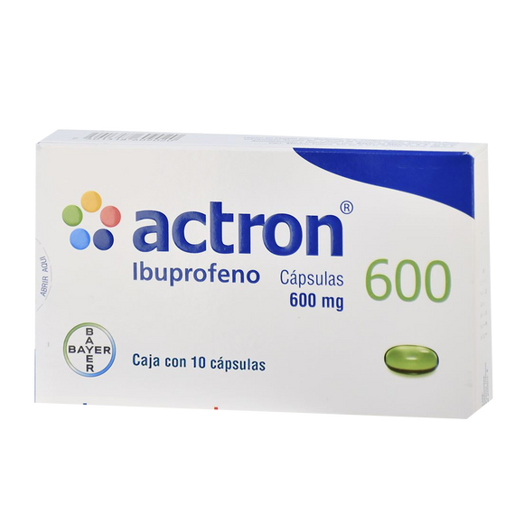 ACTRON 600MG CON 10 CAPSULAS