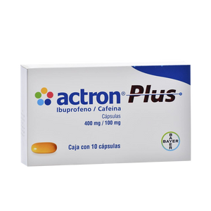 ACTRON PLUS 400/100MG CON 10 CAPSULAS