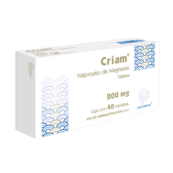 CRIAM 200 MG CON 40 TABLETAS