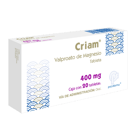 CRIAM 400MG CON 20 TABLETAS