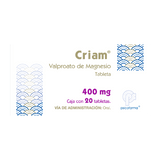 CRIAM 400MG CON 20 TABLETAS