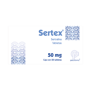 SERTEX 50MG CON 28 TABLETAS