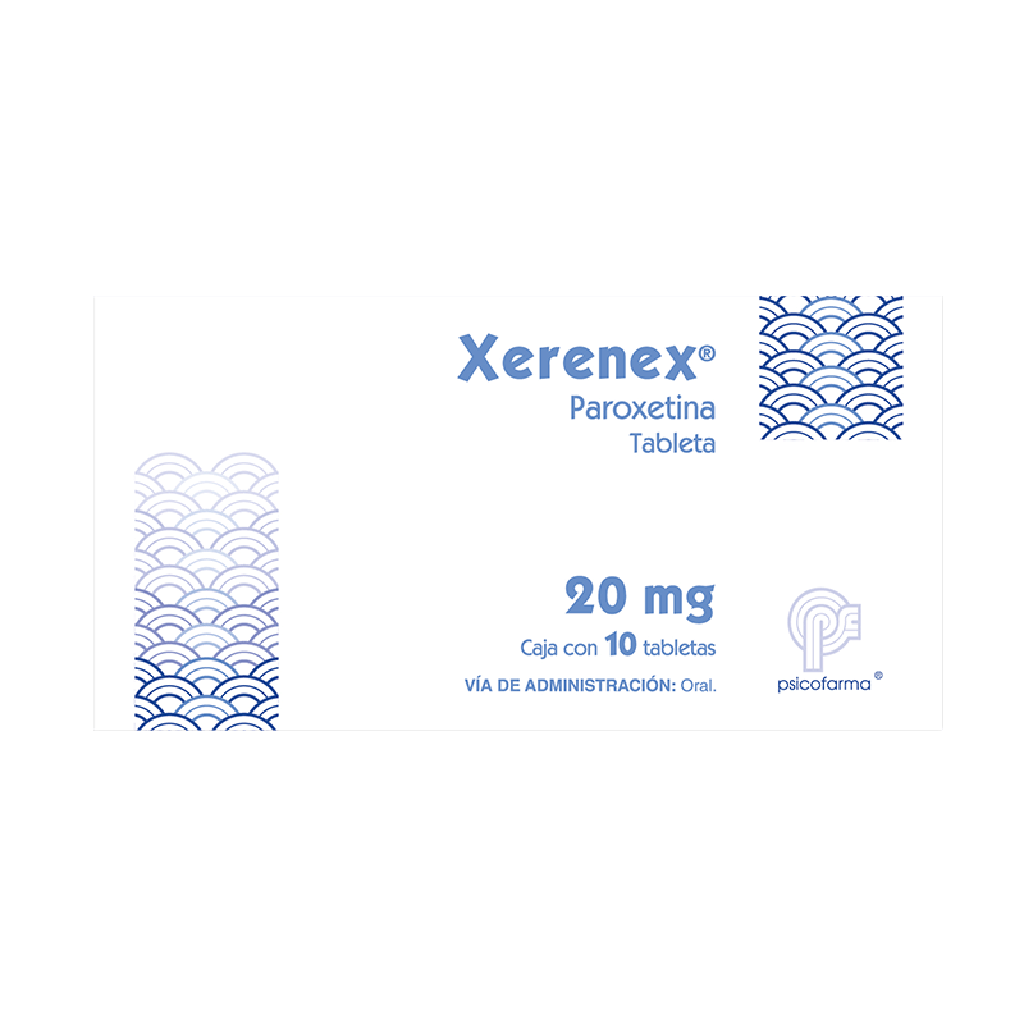 XERENEX 20MG. CON 10 TABLETAS – FARMACIA CALDERON