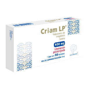 CRIAM 400MG LIBERACION PROLONGADA CON 20 TABLETAS