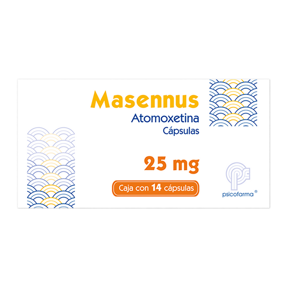 MASENNUS 25MG CON 14 CAPSULAS