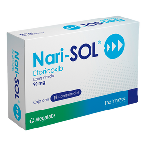 NARI-SOL 90MG CON 14 COMPRIMIDOS