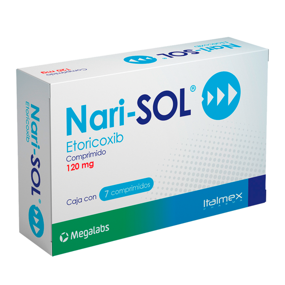 NARI-SOL 120MG CON 7 COMPRIMIDOS