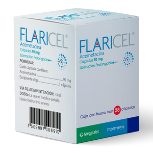 FLARICEL 90MG CON 28 CAPSULAS