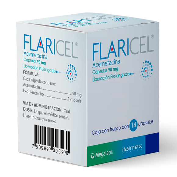 FLARICEL 90MG CON 14 CAPSULAS