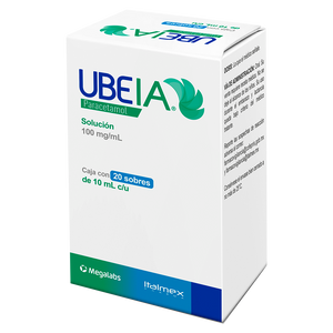 UBEIA 100MG/ML CAJA CON 20 SOBRES DE 10ML CADA UNO