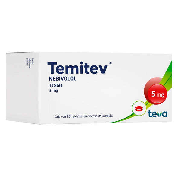 TEMITEV 5MG CON 28 TABLETAS