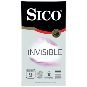 SICO ULTRA SENSE INVISIBLE CON 9 CONDONES