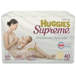 HUGGIES SUPREME ETAPA 2 CON 40 UNIDADES