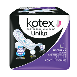 KOTEX UNIKA NOCTURNA ALAS C/10